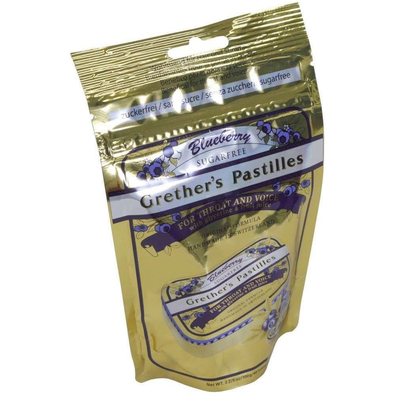 Grether's Pastilles Grether's Pastilles Blueberry Sugar-free 44 Lozenges Bag Lozenges Dim Gray