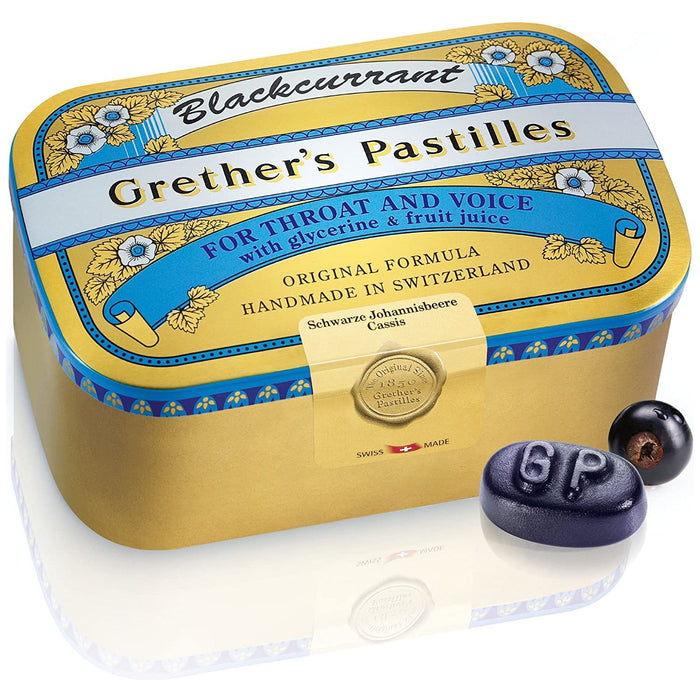Grether's Pastilles Blackcurrant 176 Lozenges
