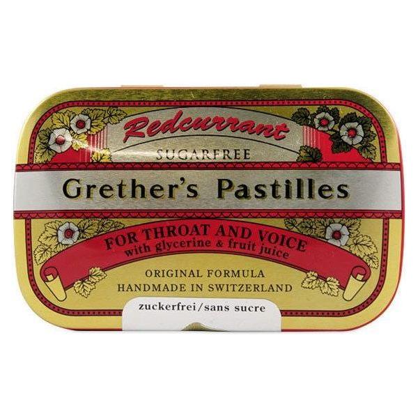 Grether's Pastilles Grether's Pastilles Redcurrant Sugar-free 24 Lozenges Lozenges Dark Khaki