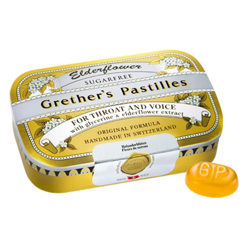 Grether's Pastilles Grether's Pastilles Elderflower Sugar-free 24 Lozenges Lozenges
