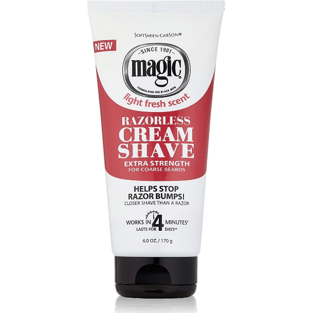 Magic Magic Cream Shave, Razorless, Extra Strength, for Coarse Hair 170g Shaving Cream