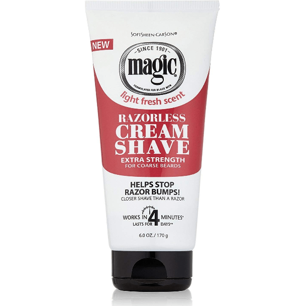 Magic Cream Shave, Razorless, Extra Strength, for Coarse Hair 170g