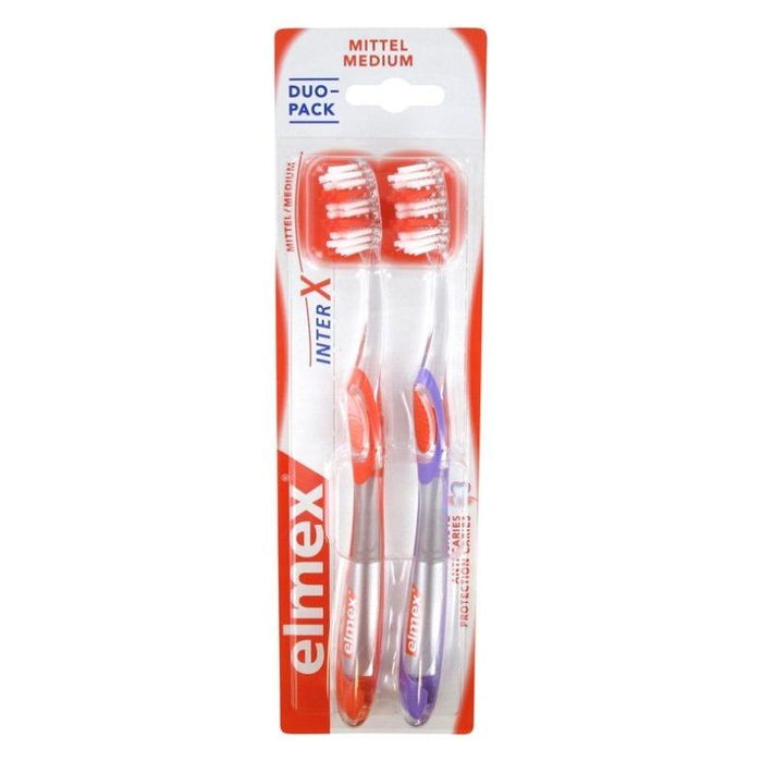 Elmex Toothbrush InterX Medium Duo Pack