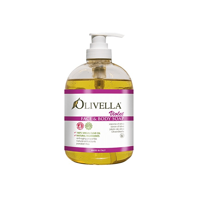 Olivella Liquid Face & Body Soap Violet 16.9 oz