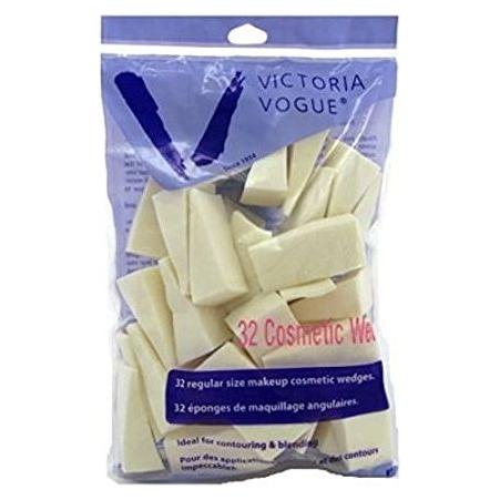 Victoria Vogue Cosmetic Wedges 32 Count Regular Size