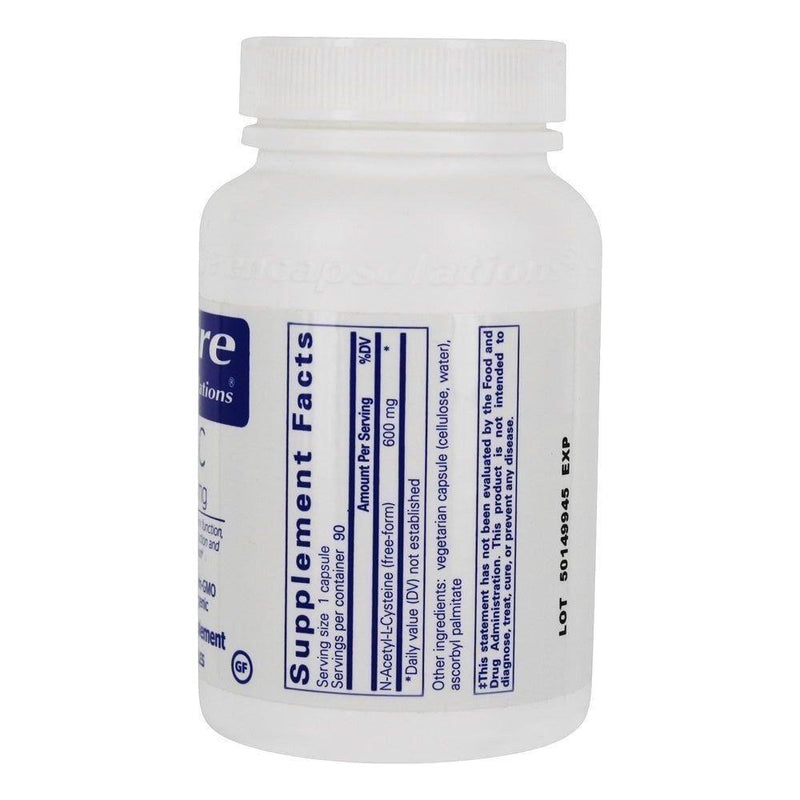 Pure Encapsulations Pure Encapsulations NAC 600mg - 90 Capsules Dietary Supplements