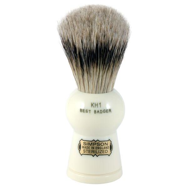 Simpsons Simpson Keyhole Kh1 Best Badger Hair Shaving Brush Small - Imitation Ivory Shaving Brush