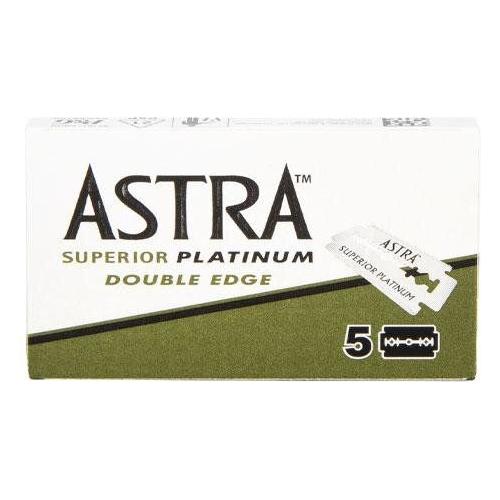 Astra Superior Platinum Double Edge Razor Blades - 5 Pack