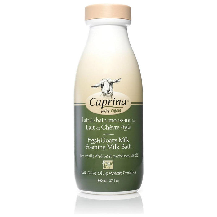 Canus Caprina Foaming Milk Bath, Olive Oil & Wheat, 27.1 oz
