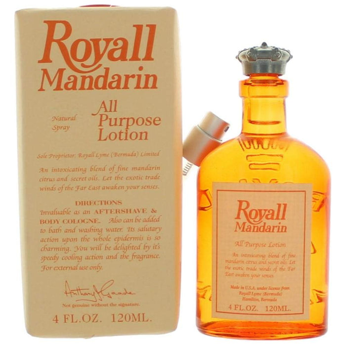 Royall Mandarin Of Bermuda For Men All Purpose Lotion 4.0 Oz