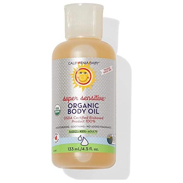California Baby Body Oil, Super Sensitive, 4.5 Fl Oz