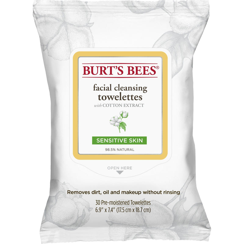 Burt's Bees Burt's Bees Facial Cleansing Towelettes Sensitive 30ct Facial Cleansing Towelettes Lavender