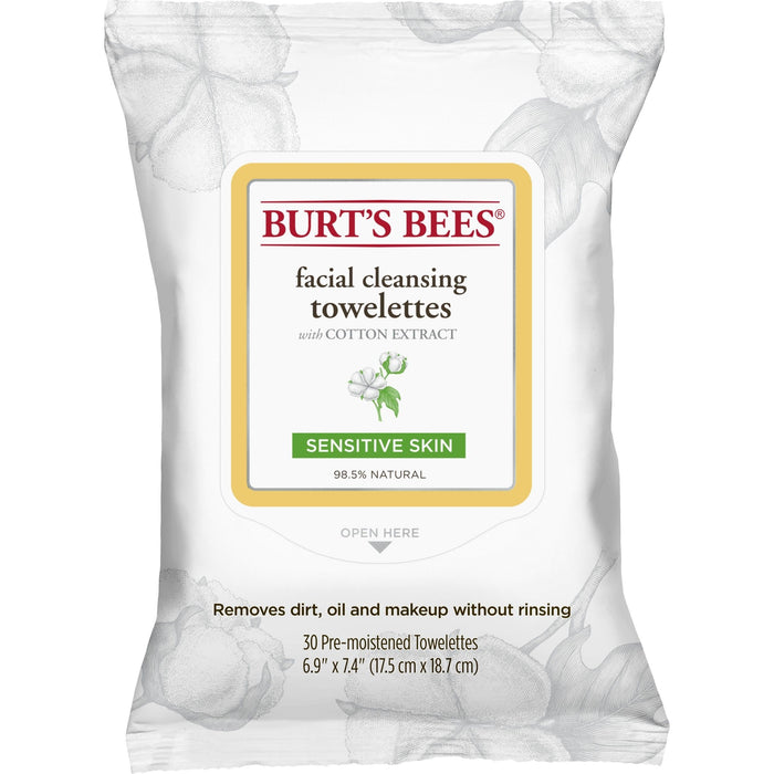 Burt's Bees Facial Cleansing Towelettes Sensitive 30ct