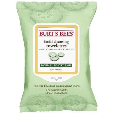 Burt's Bees Facial Cleansing Towelettes Cucumber and Sage 30ct