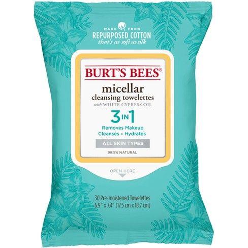 Burt's Bees Burt's Bees 3-in-1 Micellar Cleansing Towelettes 30ct Micellar Cleansing Towelettes