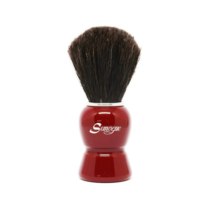 Semogue Galahad-c3 Premium Black Horse Hair Shaving Brush - Imperial Red