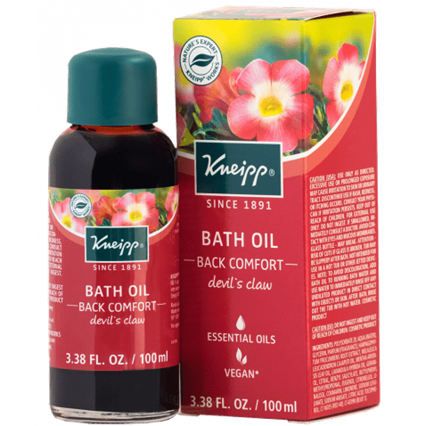 Kneipp Back Comfort Devil's Claw Herbal Bath Oil 100ml