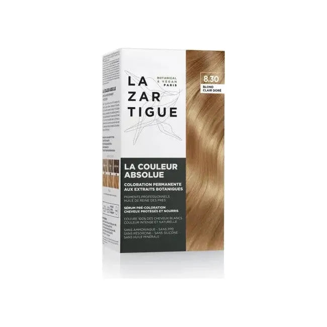 Lazartigue Lazartigue La Couleur Absolue Permanent Hair Color Kit 8.30 Light Golden Blond Hair Color Kit