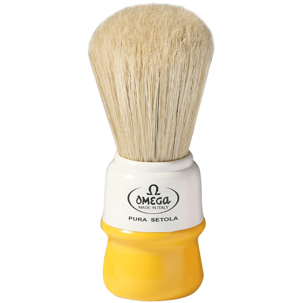 Omega Yellow Boar Bristle Shaving Brush 10015