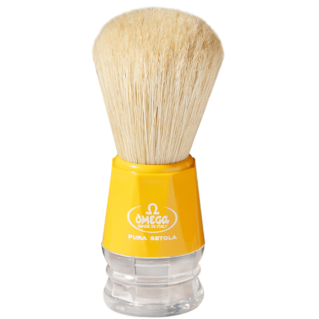 Omega Boar Shaving Brush Yellow #10018 — Pasteur Pharmacy