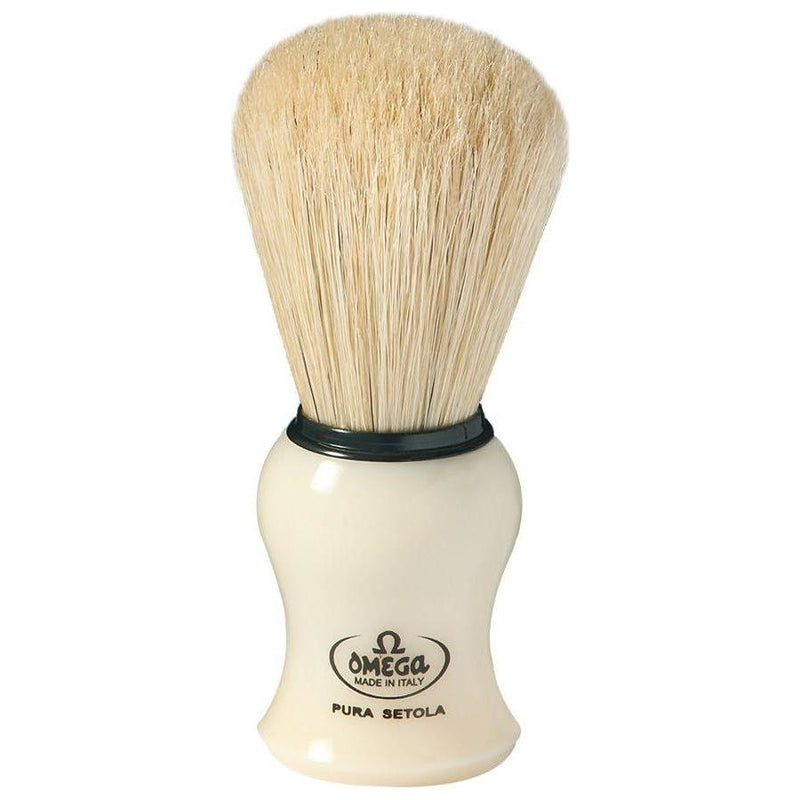 Omega Omega Shaving Brush Mock Ivory Handle #10066 Shaving Brush