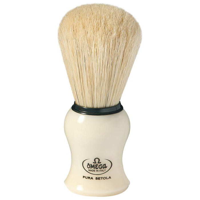 Omega Shaving Brush Mock Ivory Handle #10066