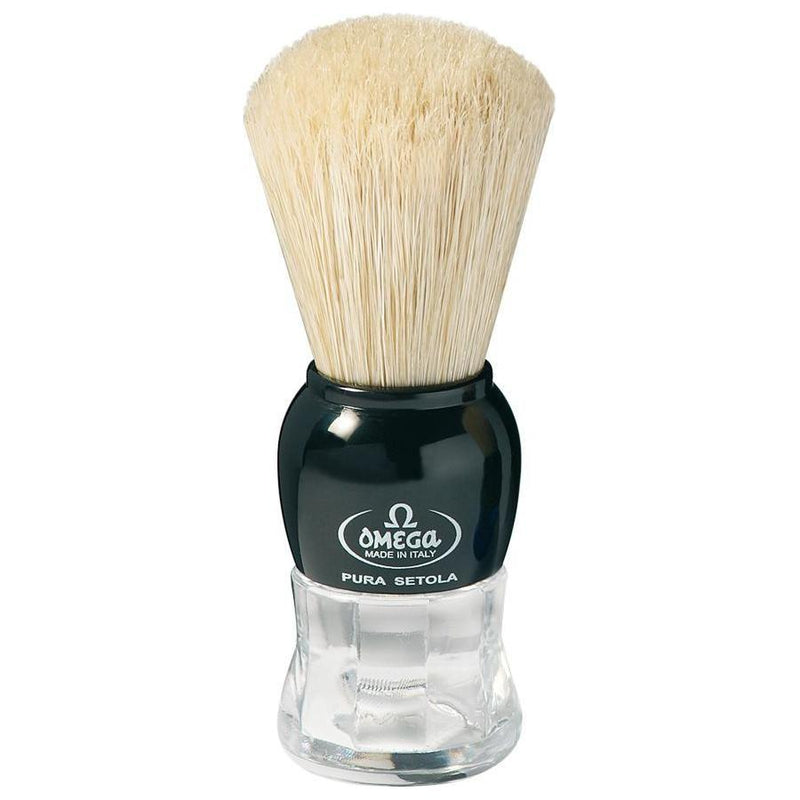 Omega Omega Pure Bristle Shaving Brush Assorted Colors Red/Black #10072 Shaving Brush