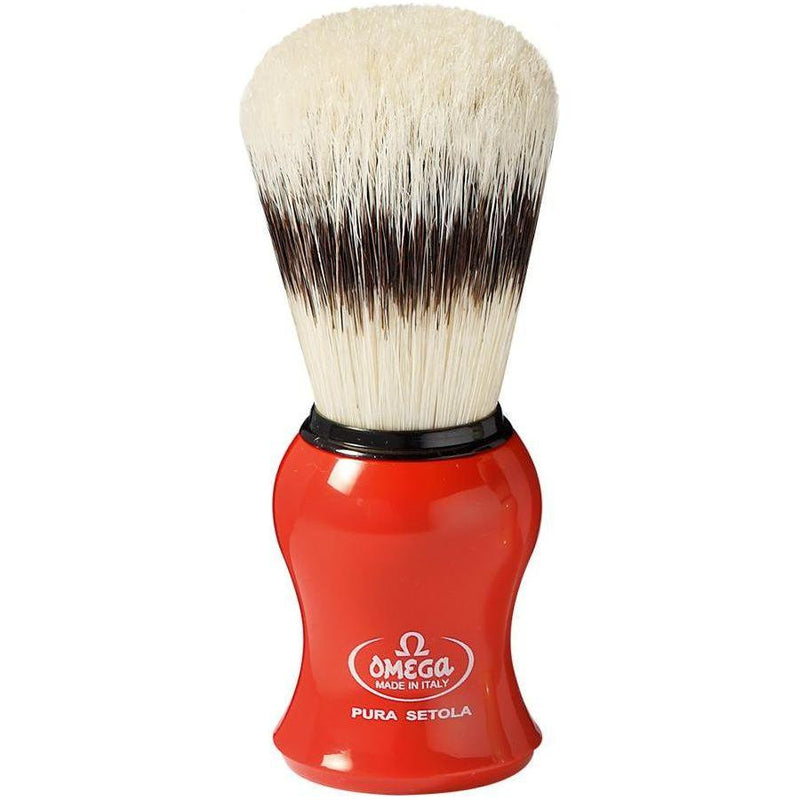 Omega Omega Pure Bristle Shaving Brush With Stand (Assorted Colors) #80265 Shaving Brush