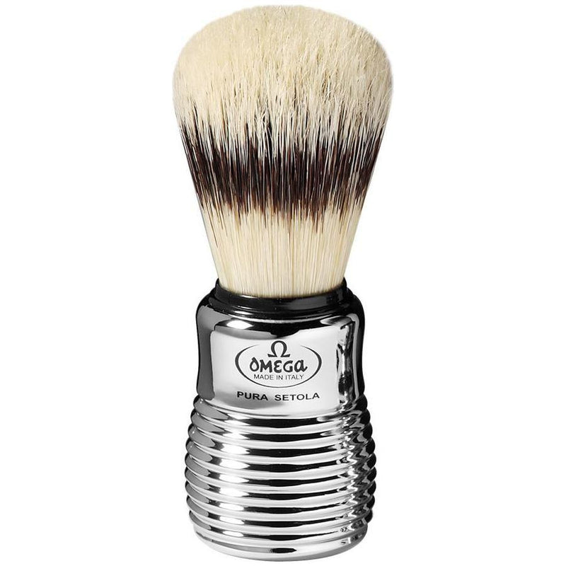 Omega Omega Shaving Brush With Stand Omega Italy Pig Bristles Pure Brushes Dachs-Optik #80280 Shaving Brush