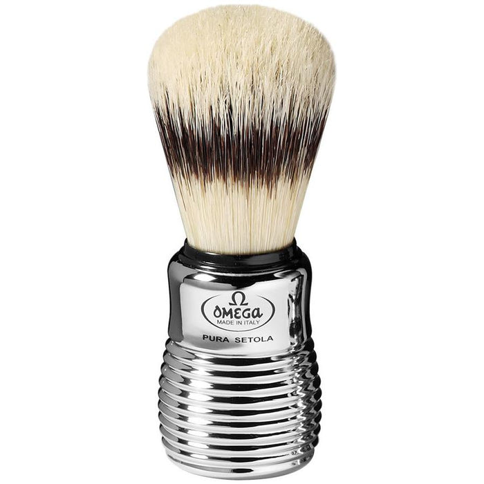 Omega Shaving Brush With Stand Omega Italy Pig Bristles Pure Brushes Dachs-Optik #80280