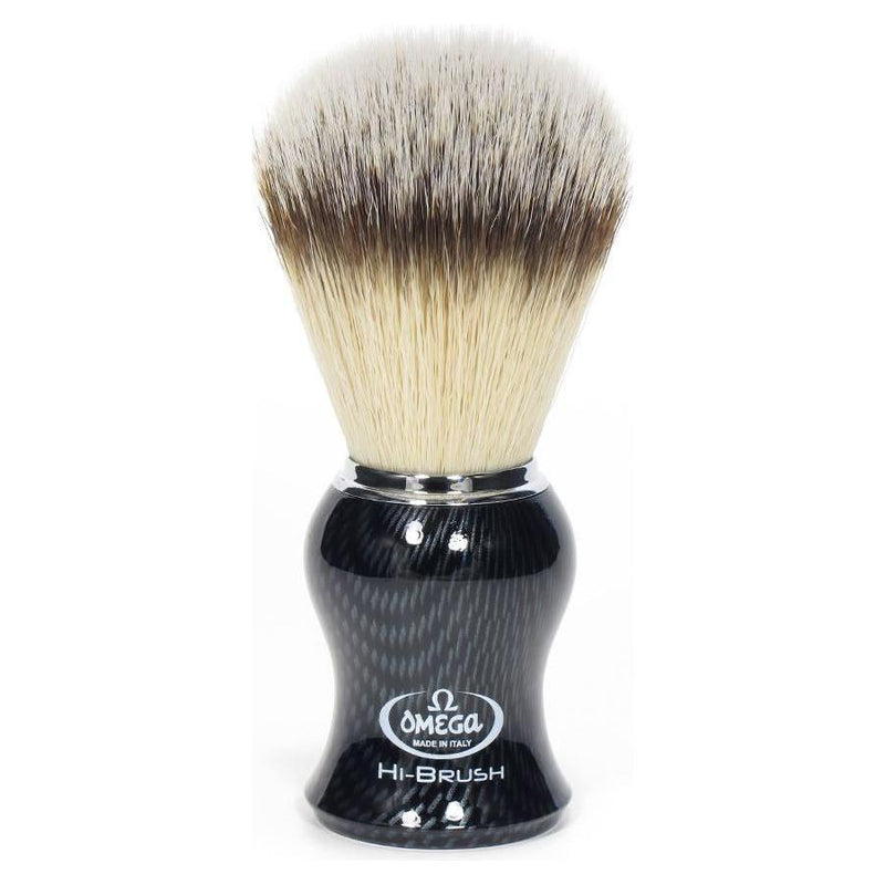 Omega Omega Synthetic Nylon Shaving Brush Carbon Fiber Look #46650 Shaving Brush