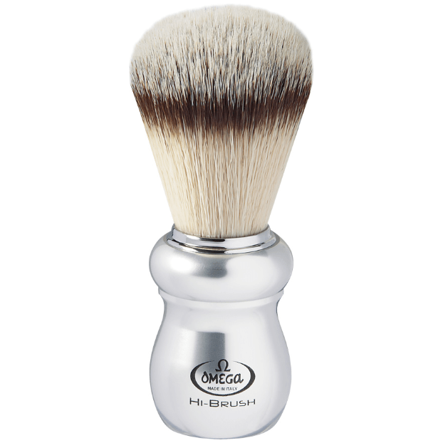 Omega Omega Heavy Aluminum Hi- Brush Shaving Brush #0146652 Shaving Brush