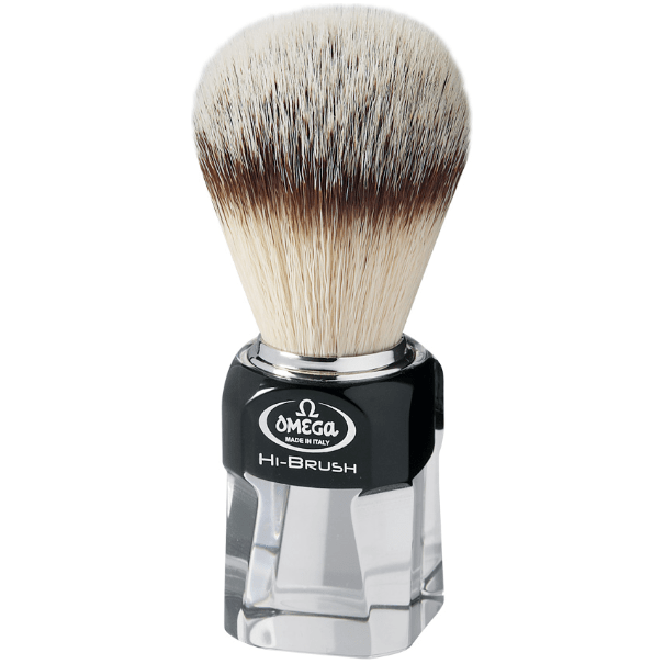 Omega Omega Hi-Brush Synthetic Shaving Brush Transparent 0140634 Shaving Brush