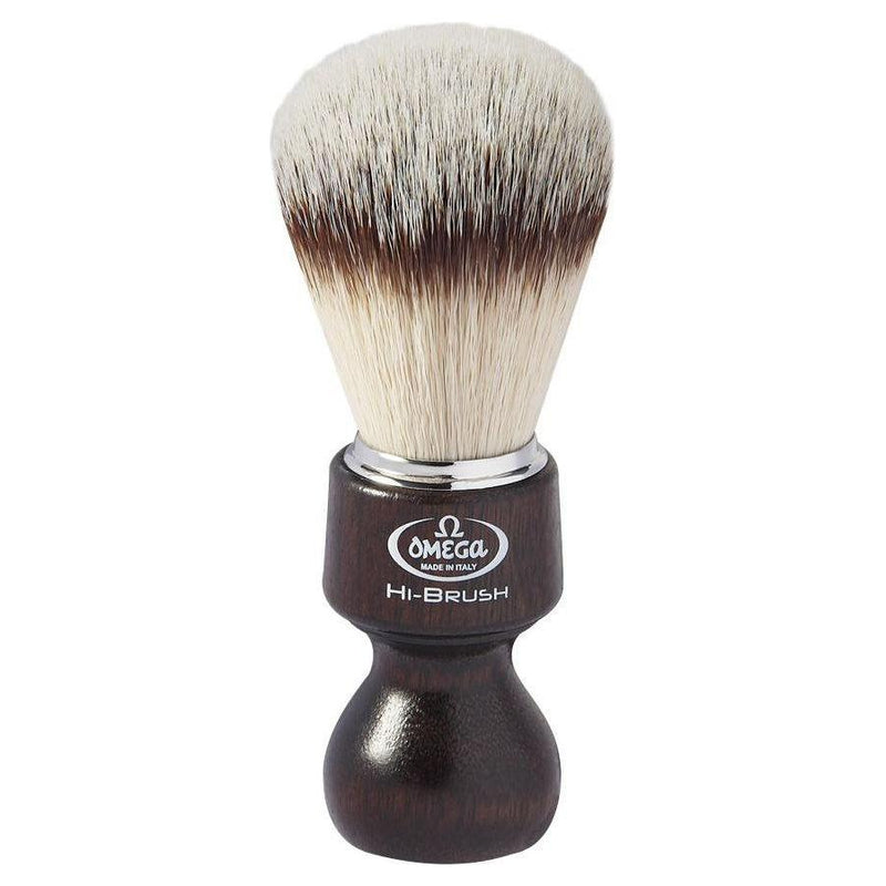 Omega Omega Synthetic Shaving Hi Brush Wood #46126 Shaving Brush