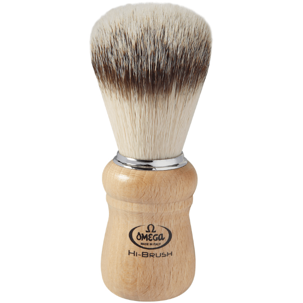 Omega Synthetic Shaving Brush Hi-Brush Beech #0146228