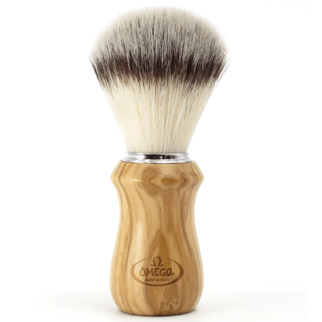 Omega Shaving Brush Hi-Brush Olive Wood #0146832