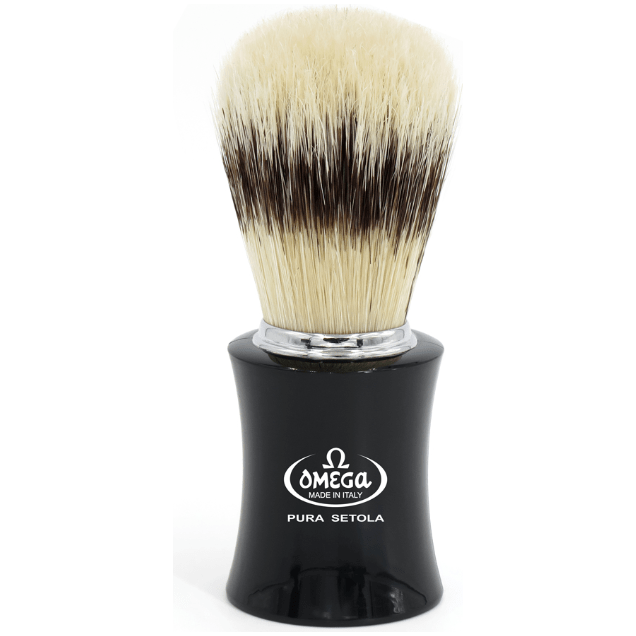 Omega Omega Pig Hair Black Handle Shaving Brush #11868 Shaving Brush