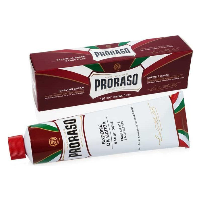 Proraso Emollient & Nourishing Shaving Cream With Sandalwood Oil & Shea Butter 5.2 Oz