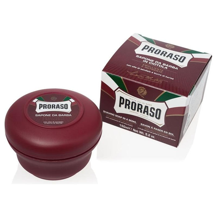 Proraso Shaving Soap In A Bowl Moisturizing And Nourishing Sandalwood 5.2 Oz