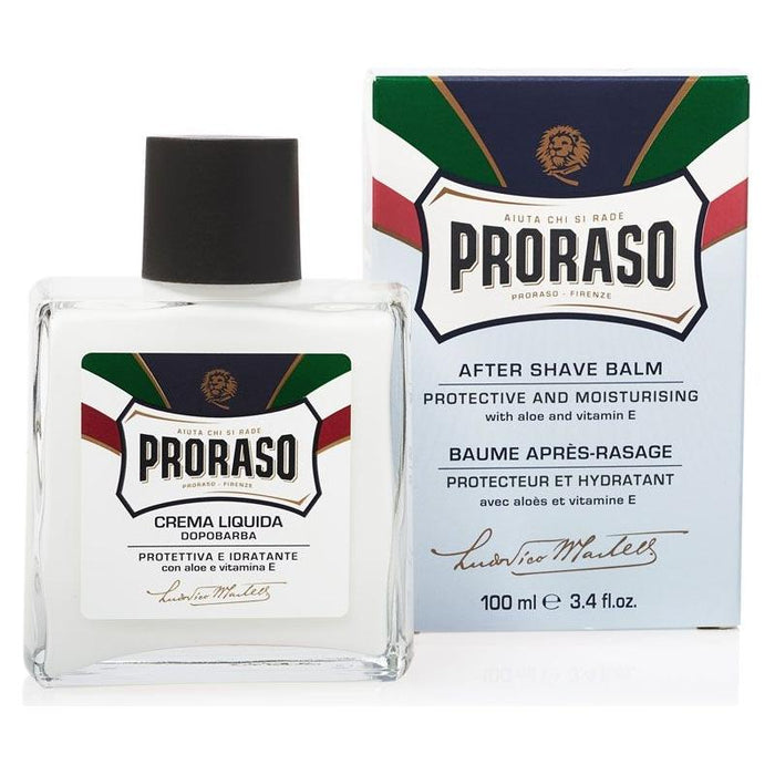 Proraso Protective And Moisturizing Aftershave Balm Aloe And Vitamin E 3.4 Oz