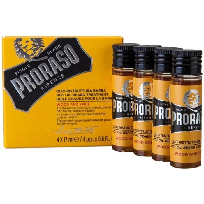 Proraso Beard Hot Oil Treatment 4 X 0.6 Oz