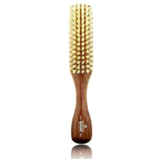 KENT Kent DA4S Narrow Soft White Pure Bristle Hair Brush for Fine Hair Hair Brush Tan