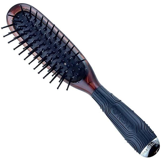KENT Kent Mini Hog Small Cushion Nylon Ball Tip Quill Hair Brush Hair Brush Dark Slate Gray