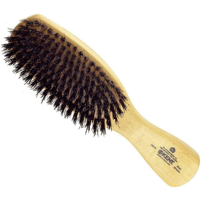 Kent OS18 Finest Men's Club Hair Brush. 100% Pure Black Bristle