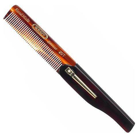 KENT Kent Handmade Comb 20T - 100 mm Men's Folding Pocket Comb Men's Folding Pocket Comb