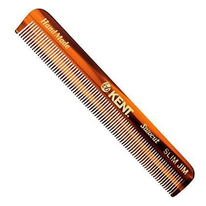 Kent Handmade Comb Slim Jim - 120 mm Fine Toothed Men's Pocket Comb
