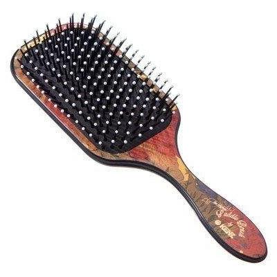 Kent LPB1 Floral Large Cushion Square Paddle Hairbrush With Ball Tips