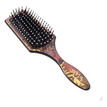 Kent LPB2 8.25" Floral Small Paddle Cushion Hairbrush, for Smoothing and Straigh