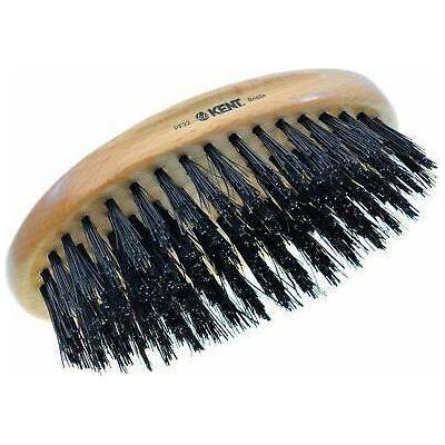 KENT Kent PF22 Men Oval Beard and 360 Wave Hair Brush 100% Boar Bristle Hair Brush
