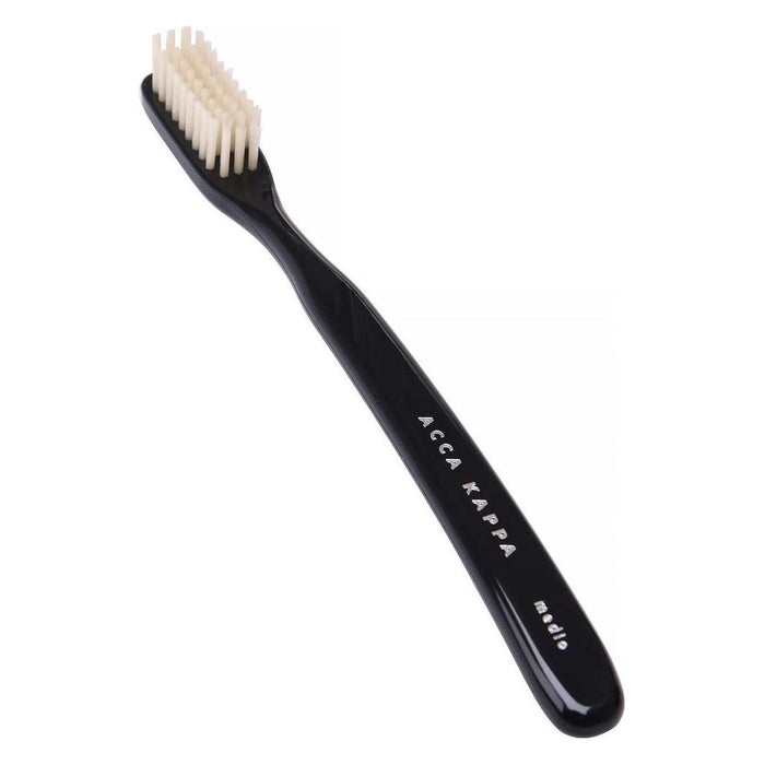 Acca Kappa Morbido Soft Nylon Toothbrush, Black